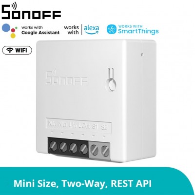 Sonoff MINIR2 - Wi-Fi Smart Switch Two Way Dual Relay - 2 Output Channel